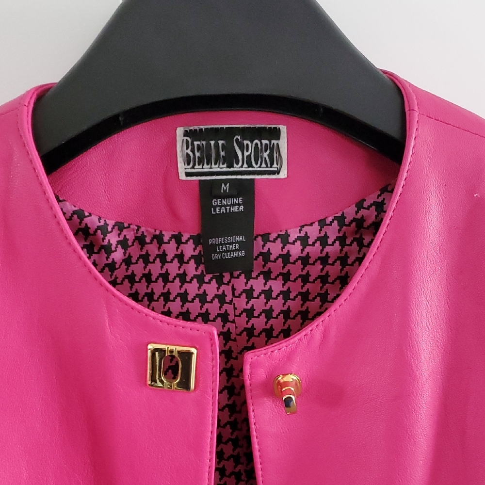 Pink Leather Jacket